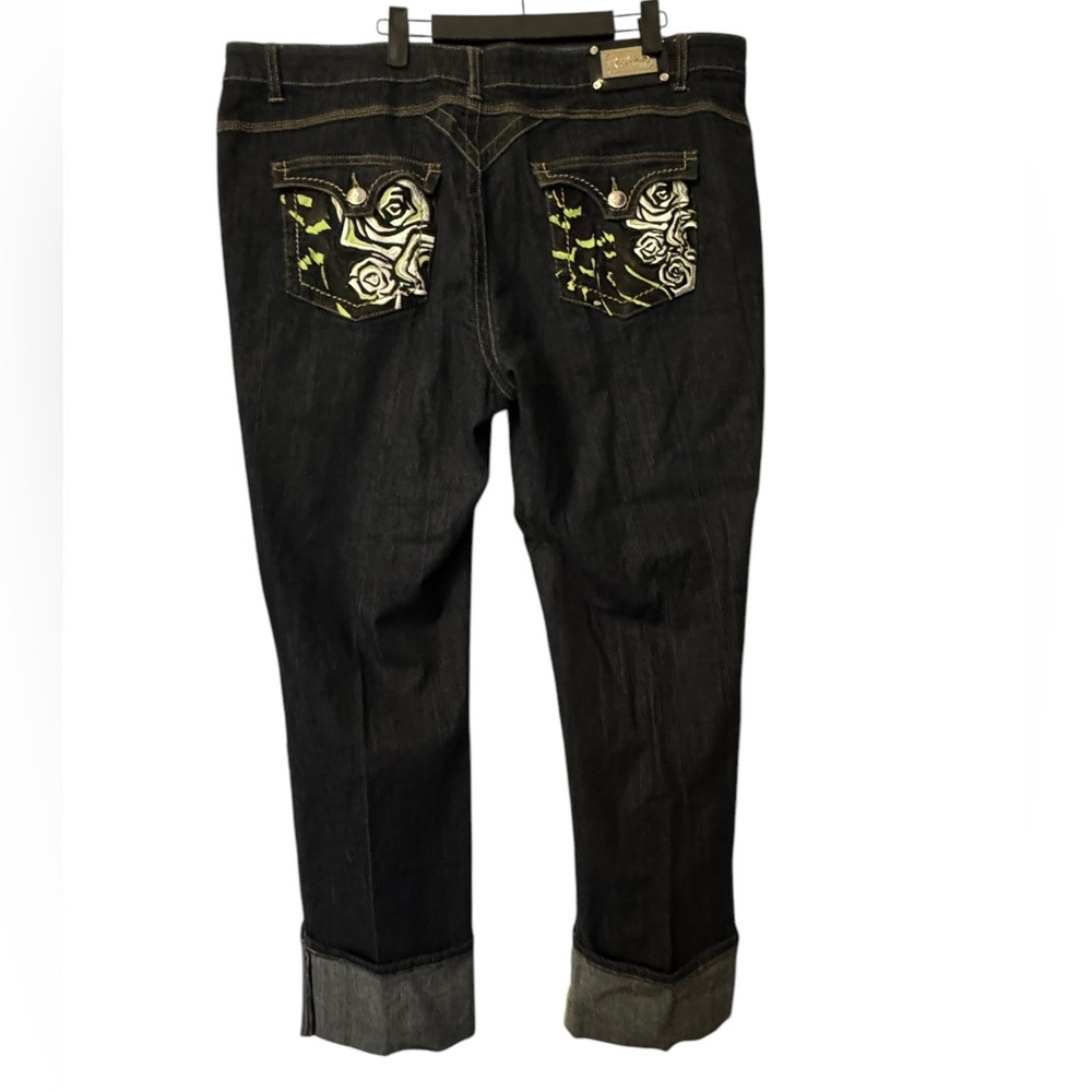 Rocawear Embroidered Dark Wash Jeans size 22